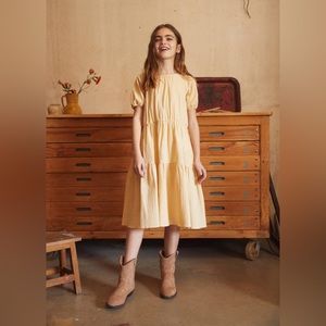 Mango textured checked dress